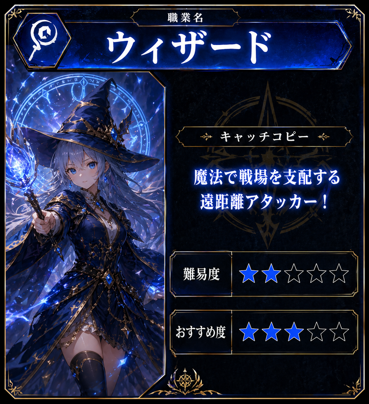 ウィザードの職業カード