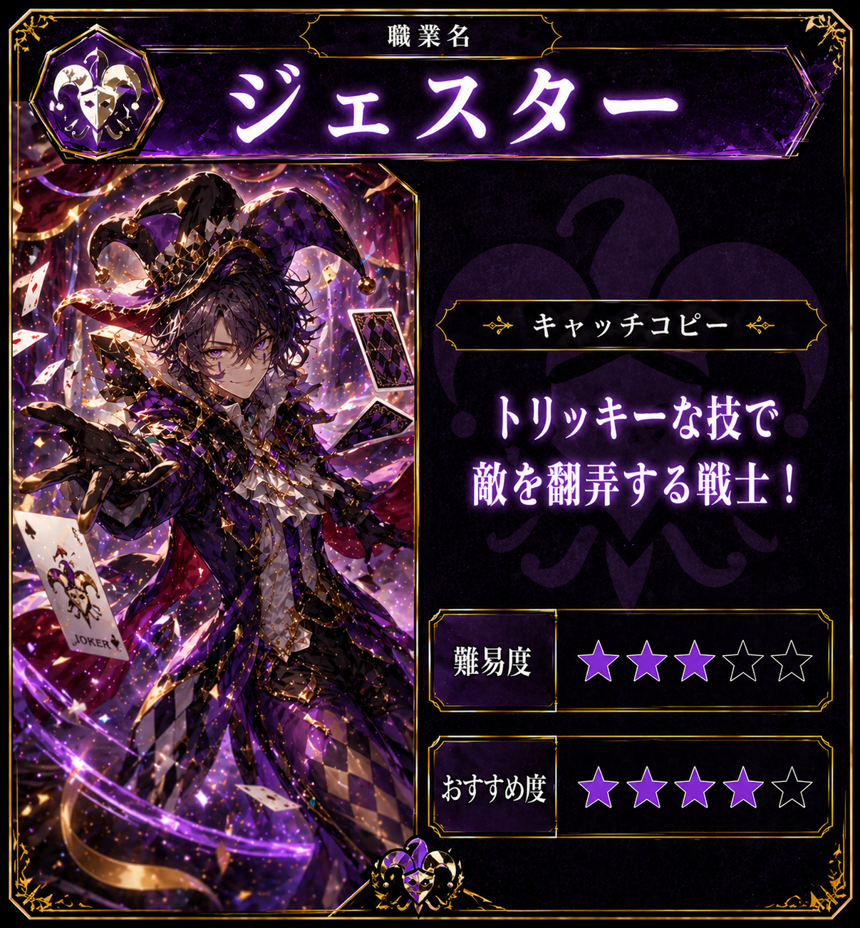 ジェスターの職業カード