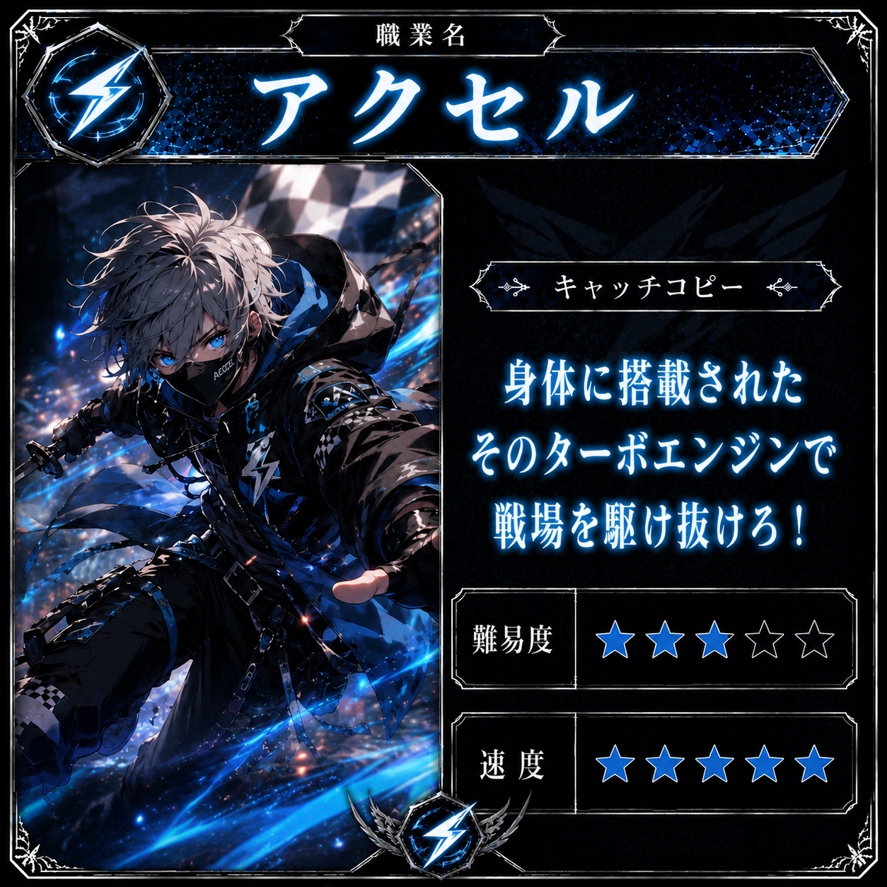 アクセルの職業カード