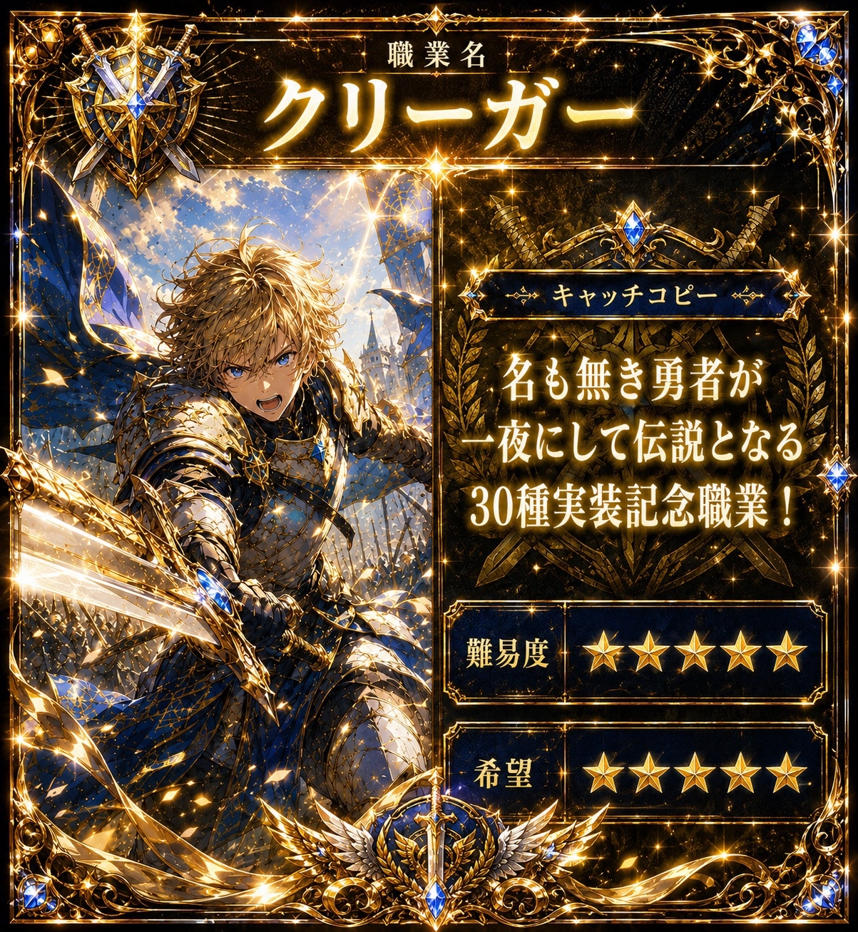 クリーガーの職業カード